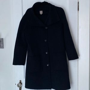 J.Jill long wool coat with buttons